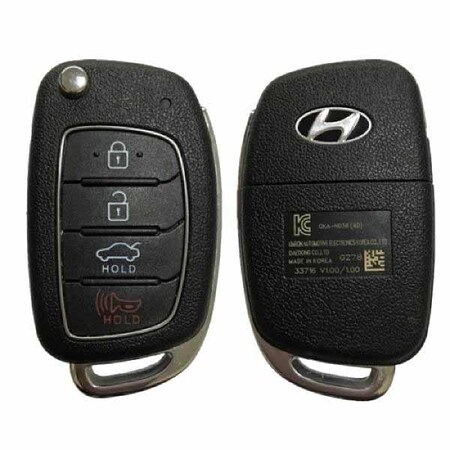 Oem OEM: NEW: 2017-2018 Hyundai Elantra / 4-Button Flip Key / PN: 95430-F2000 / OKA-NO38 RFK-HY-F2001